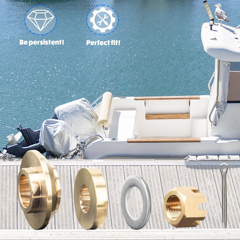 Qiclear مجموعة أدوات تركيب المروحة Qiclear Upgrade 150-300hp تناسب مروحيات ياماها الخارجية، تشمل غسالة الدفع/فاصل/غسالة/صمولة/دبوس قفل - Image 2